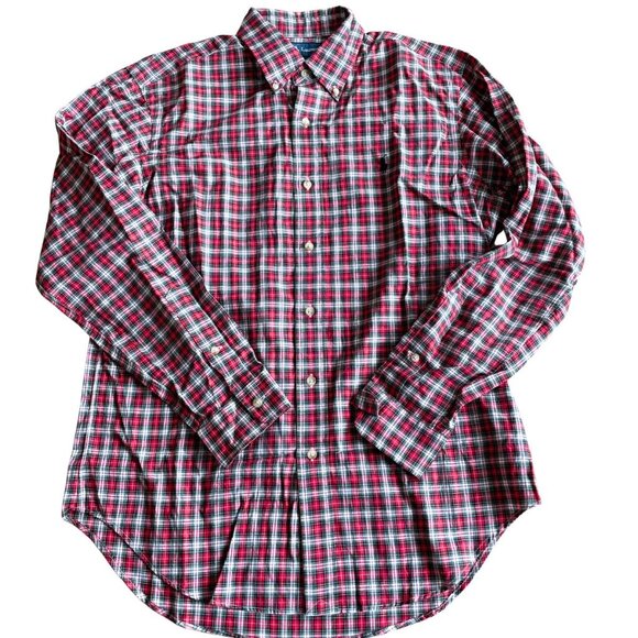 Ralph Lauren Classic Fit Christmas Long Sleeve Button Down - Size Medium - Picture 1 of 9